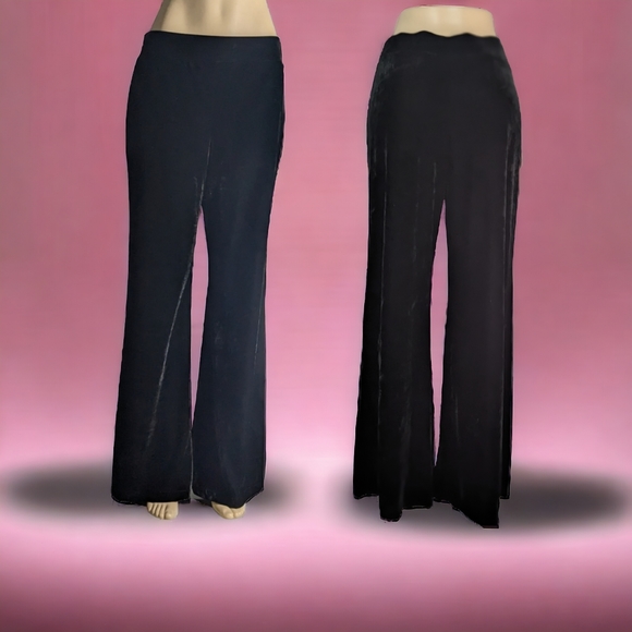 MOSSIMO Black Terciopelo bell Luxury Pants Size L Grande - Picture 5 of 16